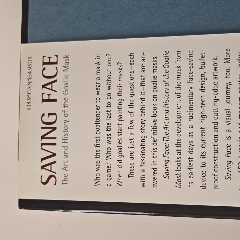 Saving Face: The Art And History Of The Goalie Mask | Hardcover - Picture 3 of 6
